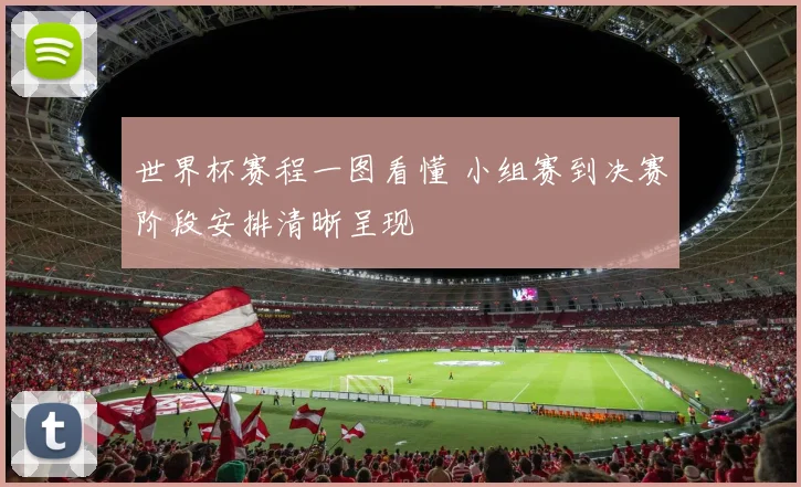 世界杯赛程一图看懂 小组赛到决赛阶段安排清晰呈现